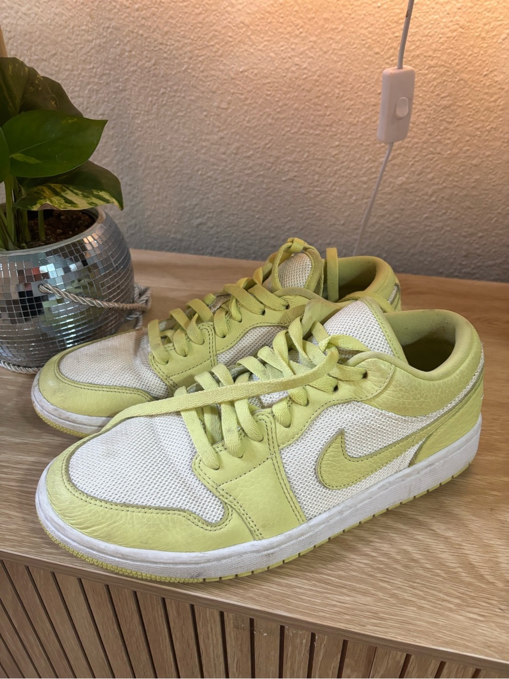 Nike Low-Top air Jordan limelight green